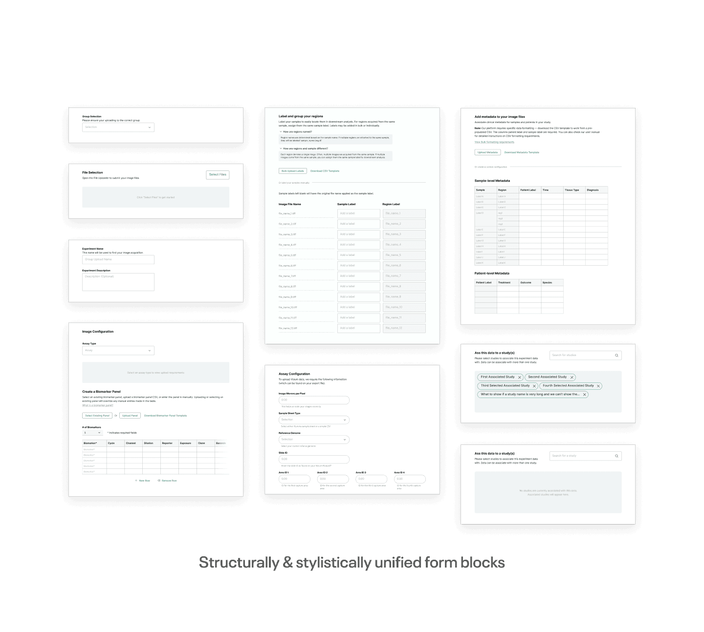Unified form block structure