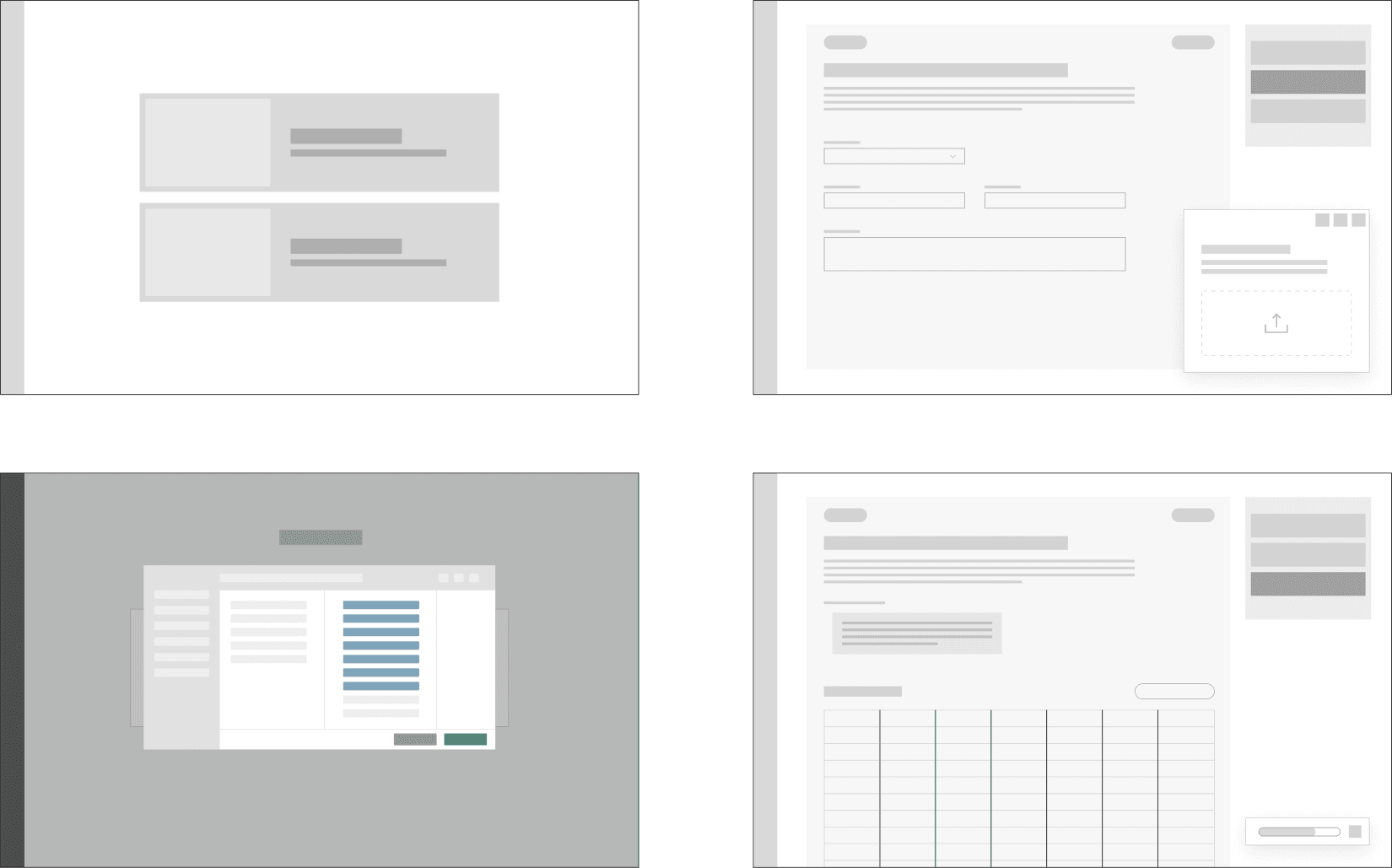Wireframing work