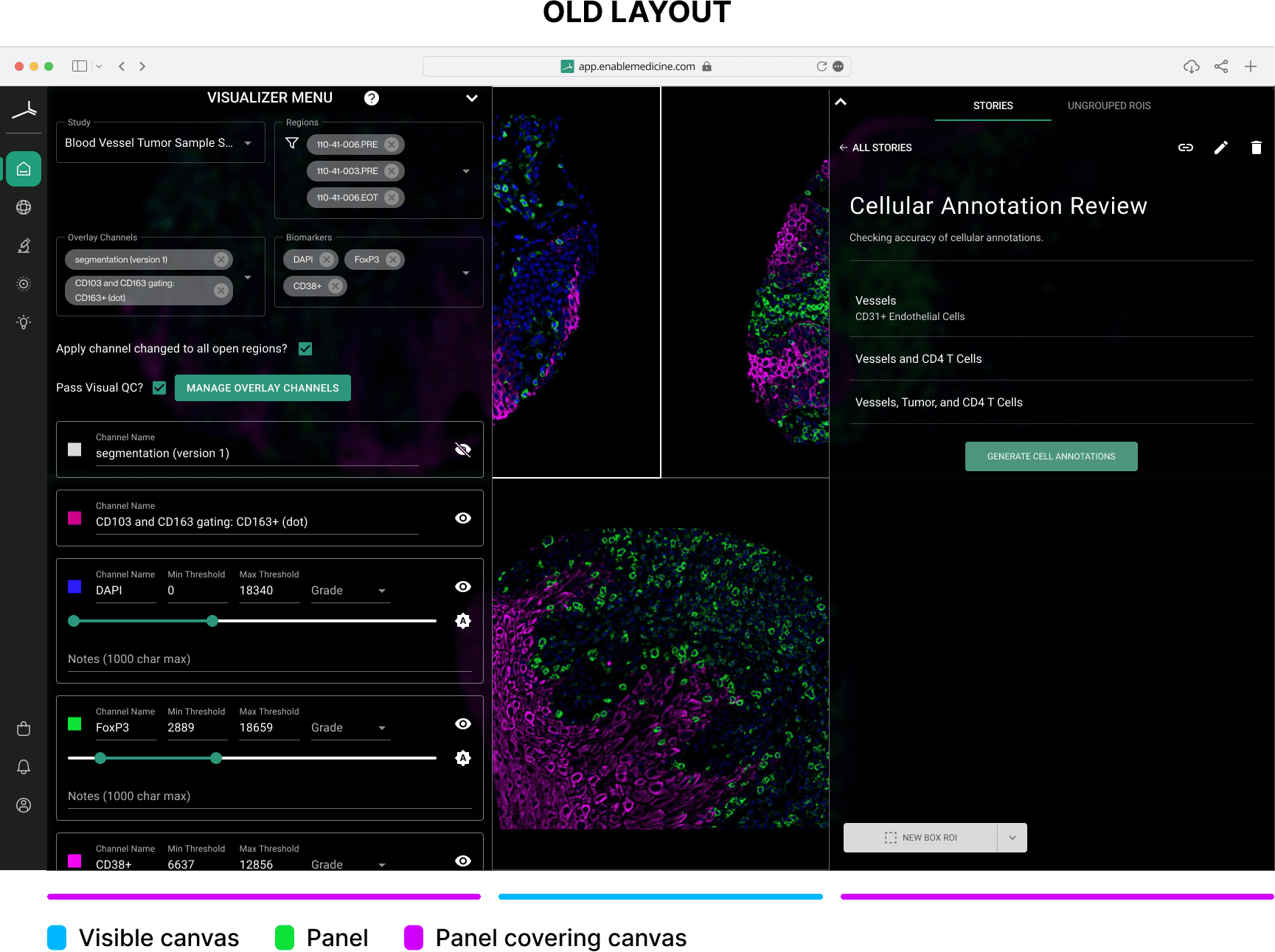 The old Visualizer canvas