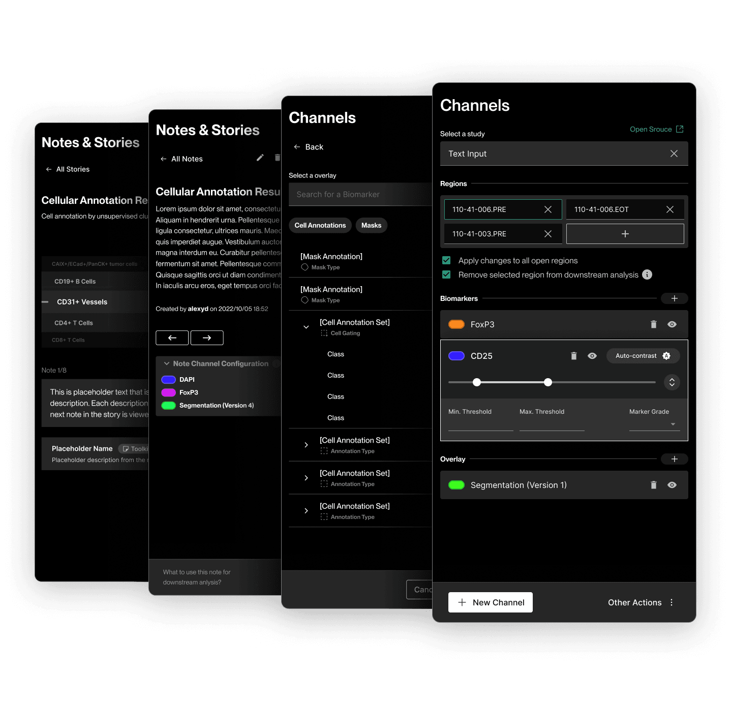 Unified control styling across panels