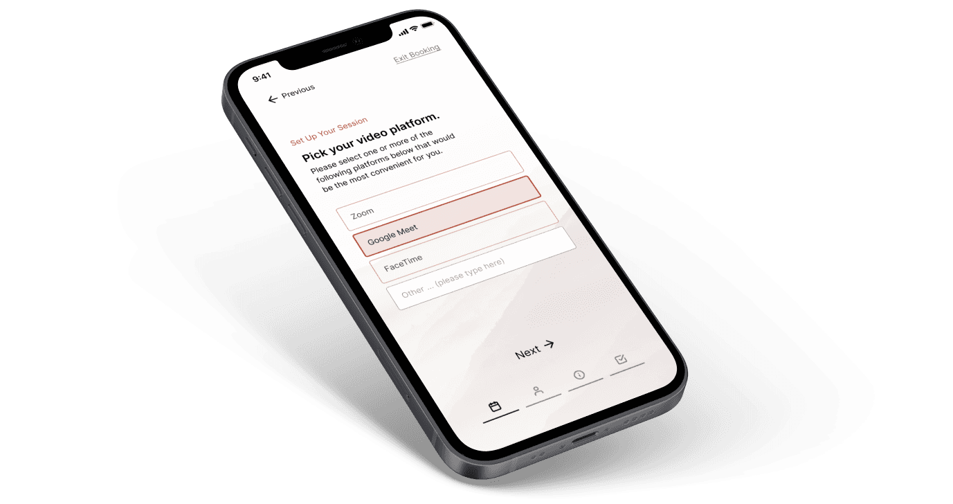 The redesigned Margot Community mentor booking experience