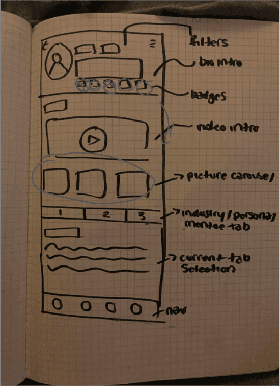 Mentor profile sketch