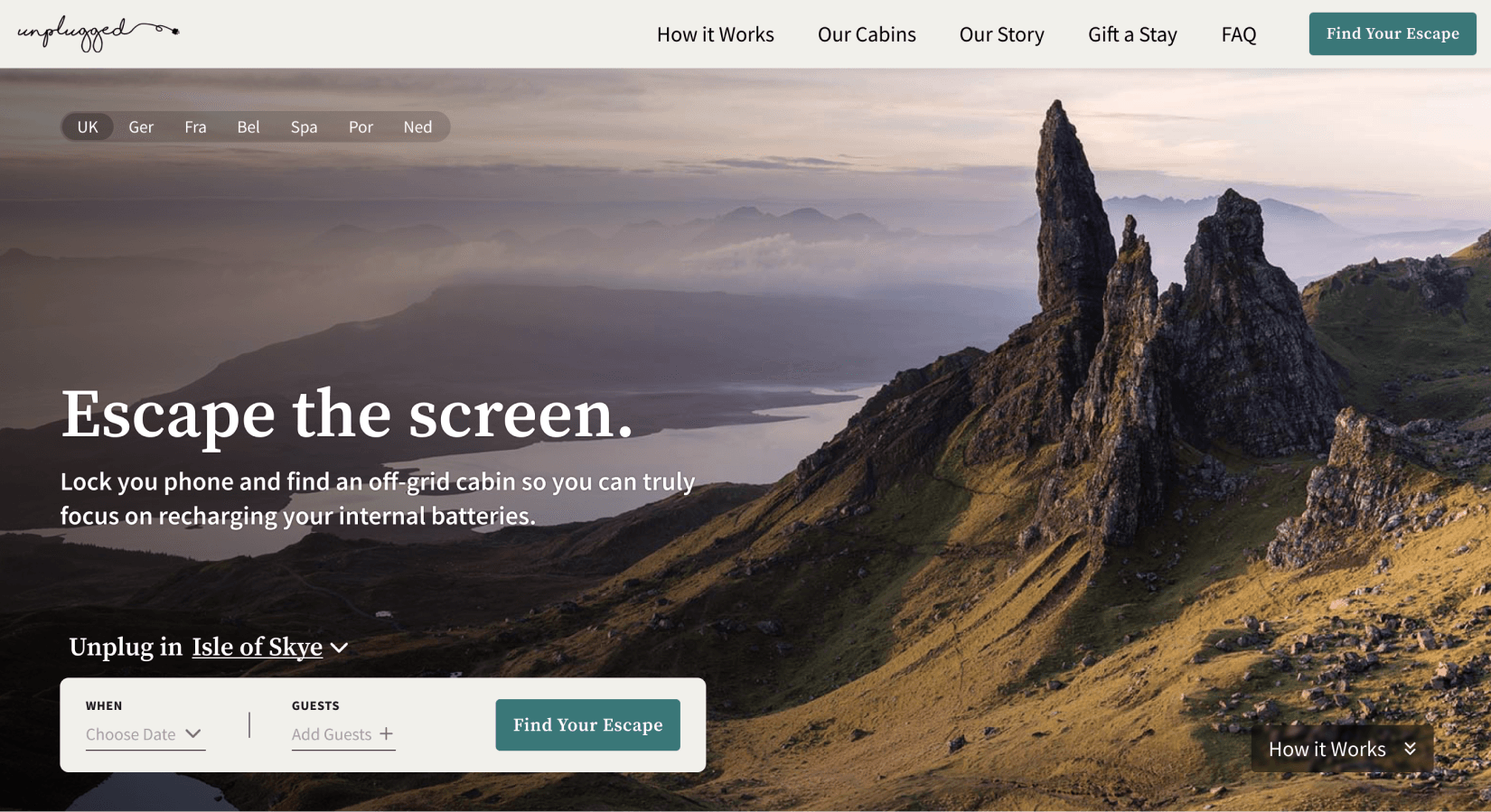 The redesigned Unplugged.rest UI