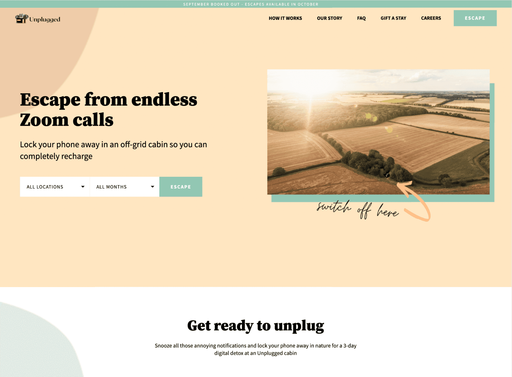 Desktop view of the old home screen and search functionality